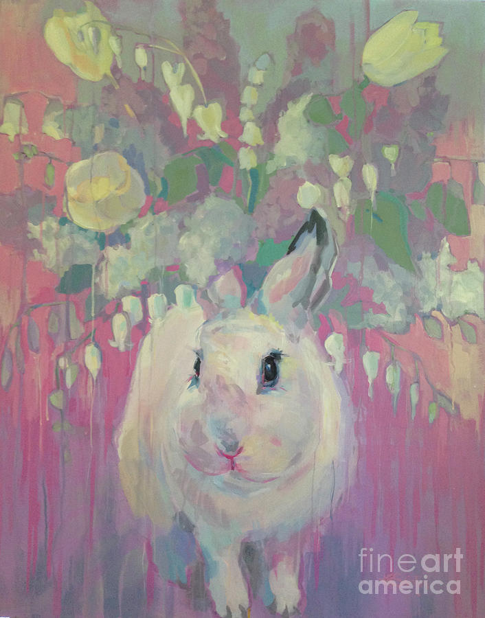 Tulip Painting - White Lilacs by Kimberly Santini