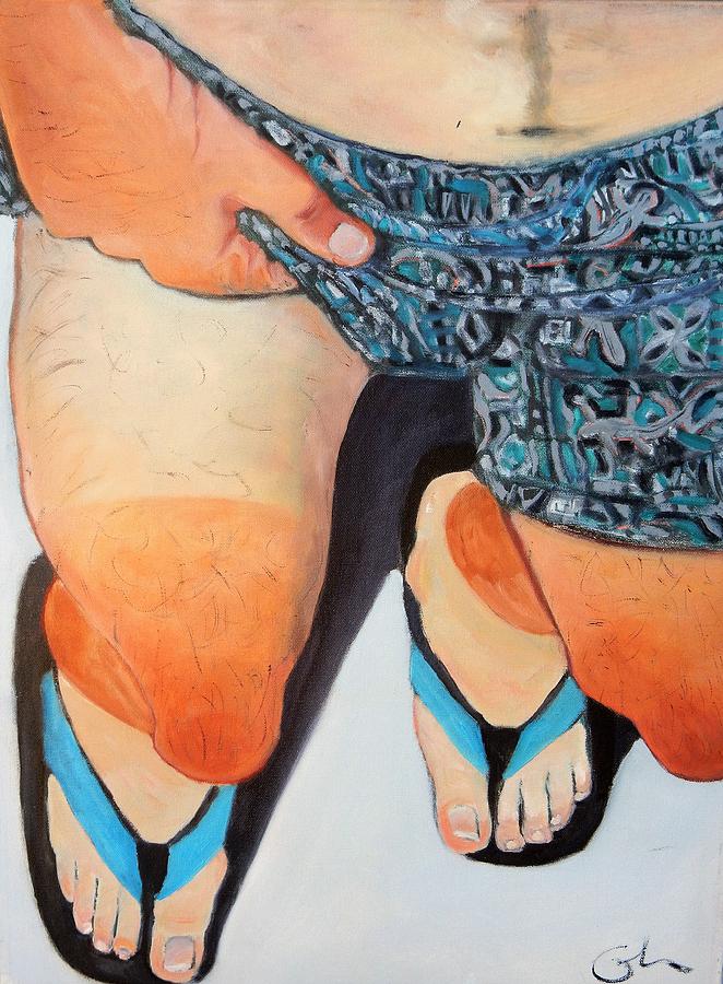 Shorts Painting - White Mans Burden by Gary Coleman