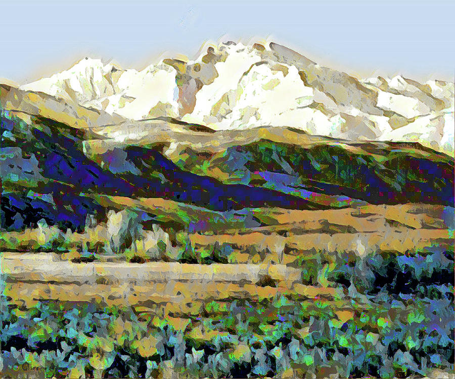 White Mountain Digital Art by Gary Grayson