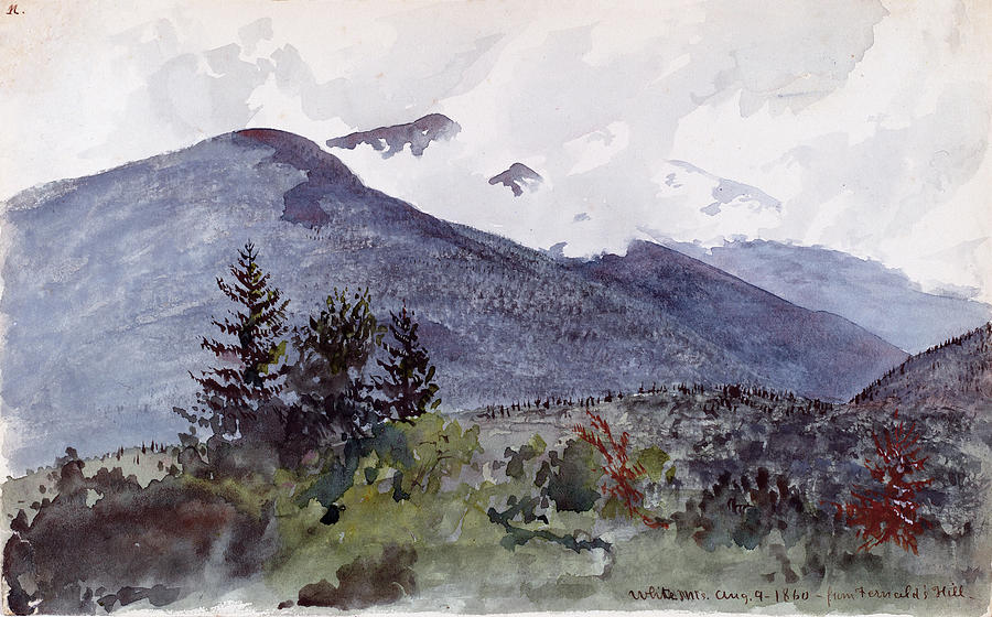 White Mountains from Fernalds Hill Painting by Charles de Wolf Brownell