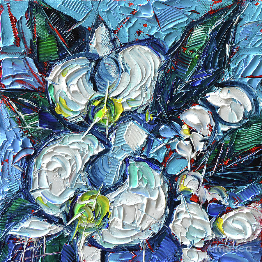 Vincent Van Gogh Painting - White Orchids  by Mona Edulesco