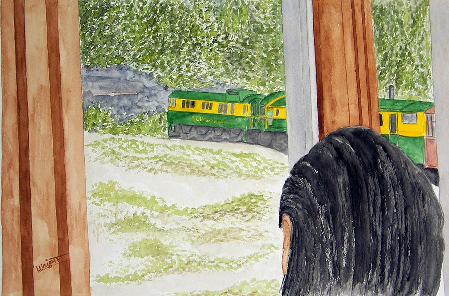 White Pass And Yukon Railroad Painting by Larry Wright