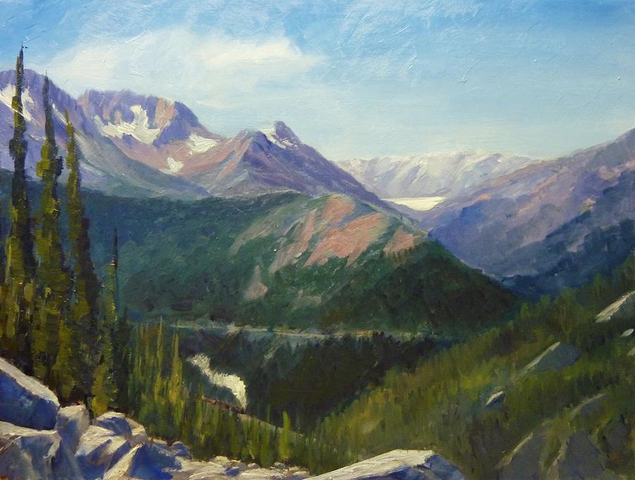 Mountain Painting - White Pass British Columbia by Tom Siebert