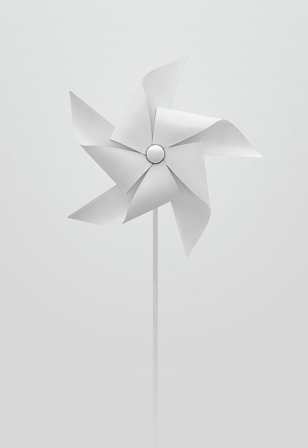 White Pinwheel Digital Art by Allan Swart - Pixels