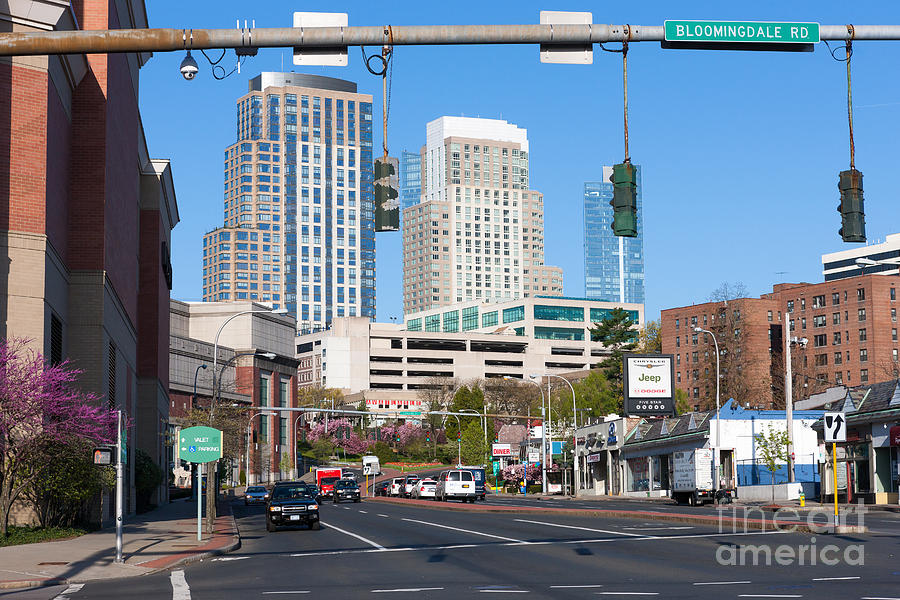 White Plains New York Skyline V Photograph by Clarence Holmes