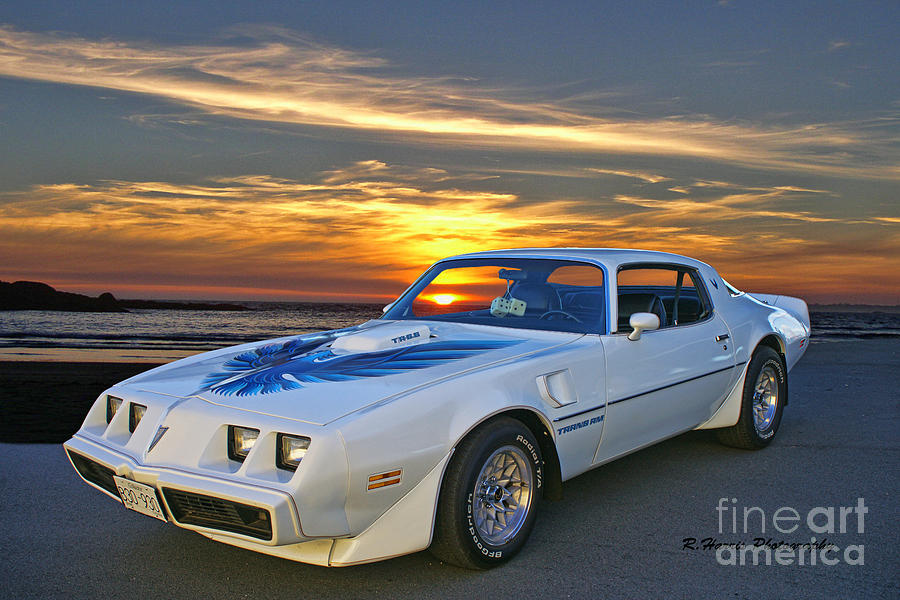White Pontiac Trans Am Photograph by Randy Harris