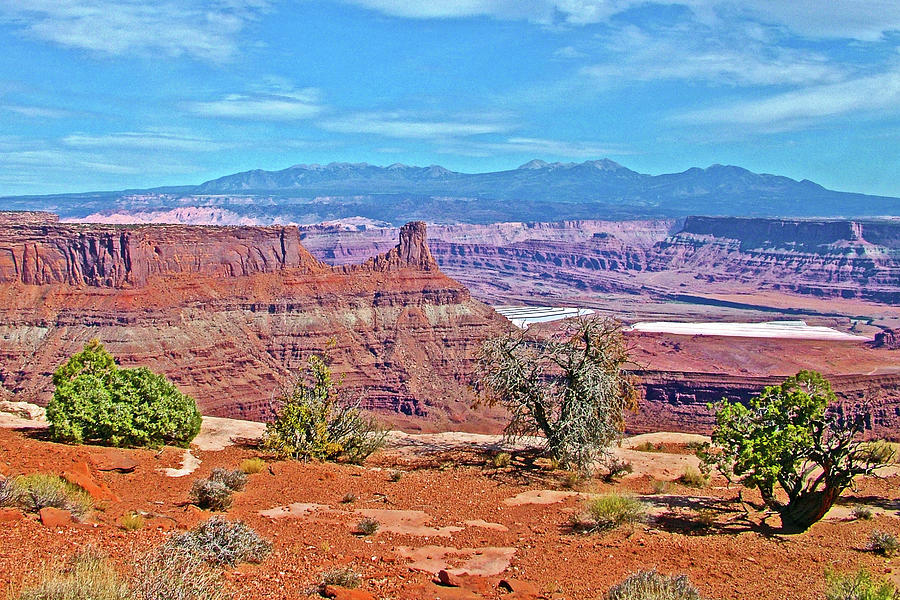 White Potash Evaporation Beds in Dead Horse Point State Park, Utah Photograph by Ruth Hager