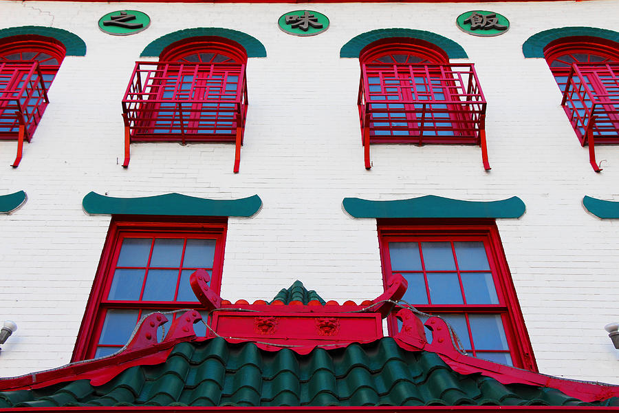 Architecture Photograph - White Red And Green by Iryna Goodall