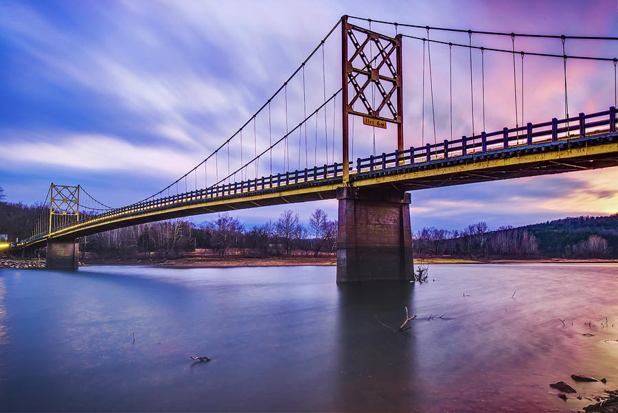 White River And Beaver Bridge Sunset - Northwest Arkansas Photograph