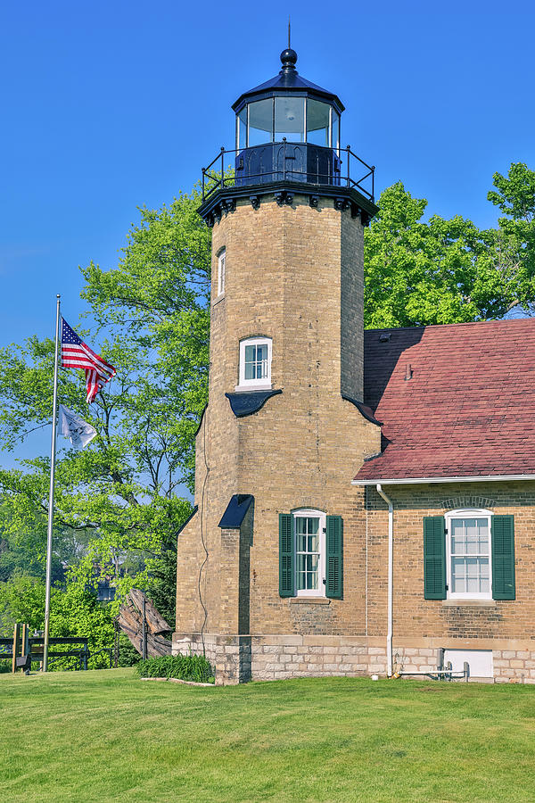 White River Lighthouse Michigan Photograph by Dan Sproul