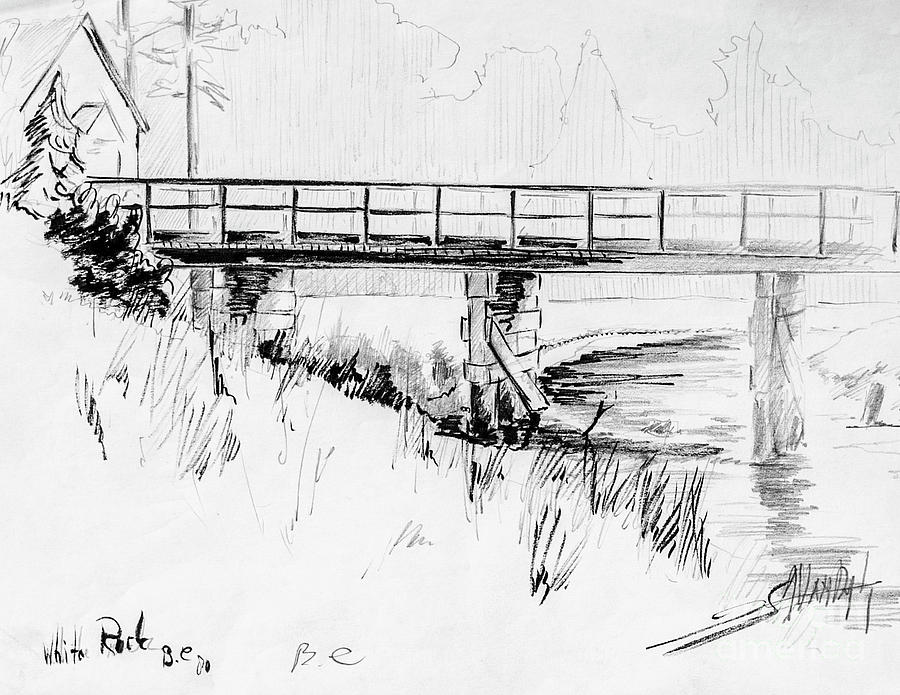 White Rock, BC Drawing by Dorothy Hilde - Fine Art America