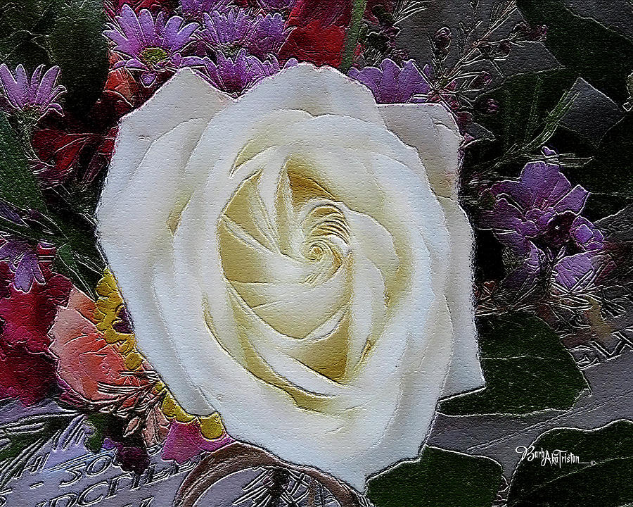 White Rose Mix #062 Photograph by Barbara Tristan