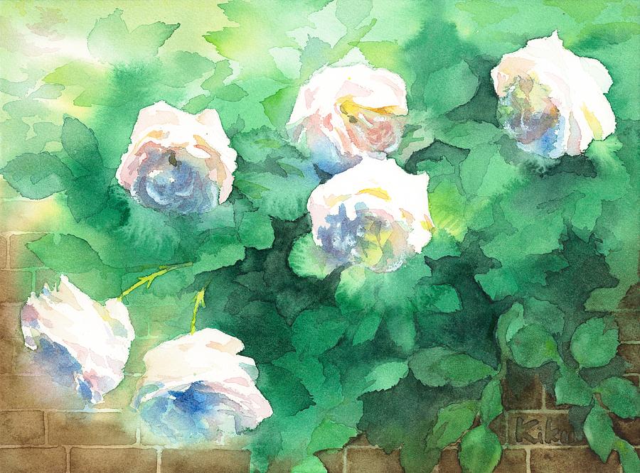 White Roses Painting by Kiku Iro - Fine Art America