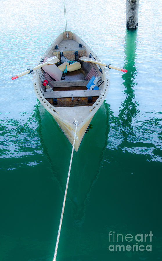 White Rowboat Photograph by Amy Fearn