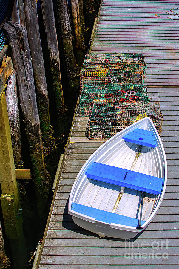 White Rowboat Photograph by Diane Diederich