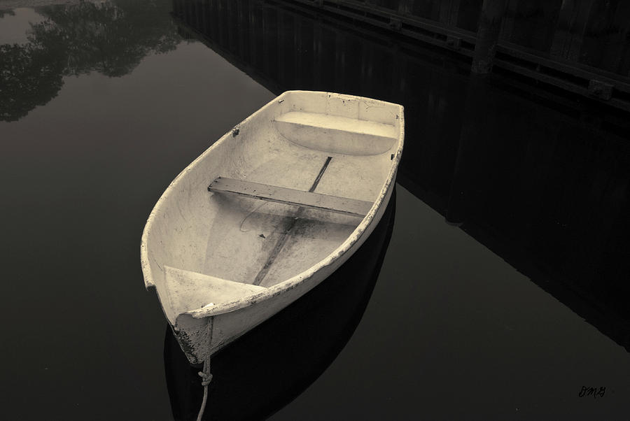 White Rowboat Toned Photograph by David Gordon