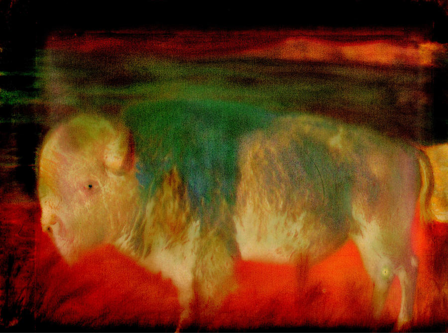 Tatanka Sacred Buffalo Painting by FeatherStone Studio Julie A Miller