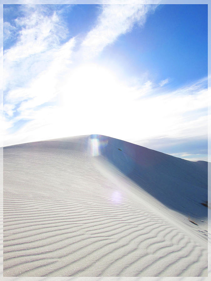 White Sands Angel Photograph by Feather Redfox