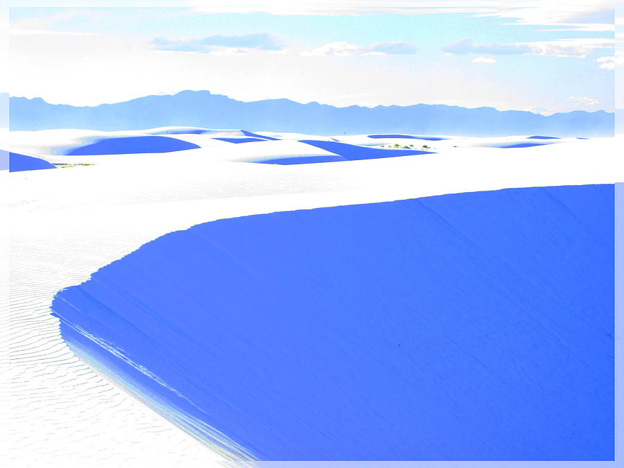 White Sands Blues Photograph by Feather Redfox