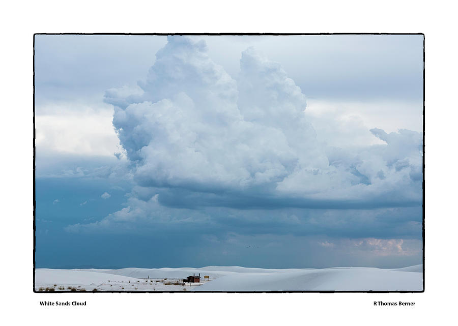 White Sands Cloud Photograph by R Thomas Berner