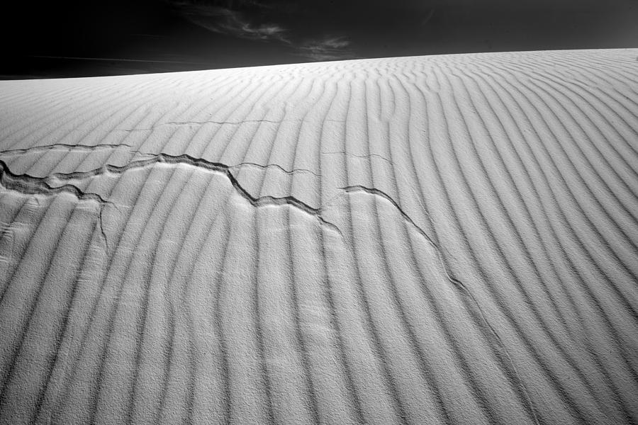 White Sands Cracked Photograph by Peter Tellone