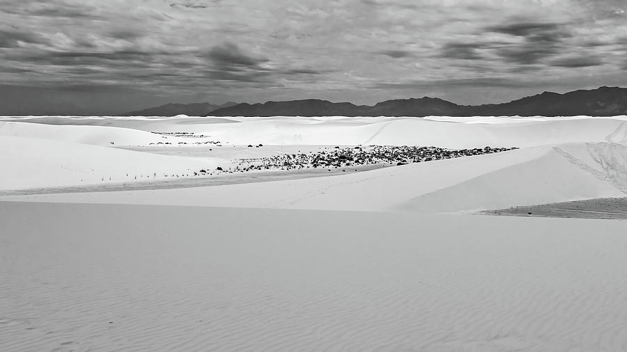 White Sands in Black and White Photograph by Kent Nancollas