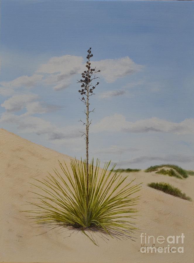 White Sands Painting by Mary Rogers