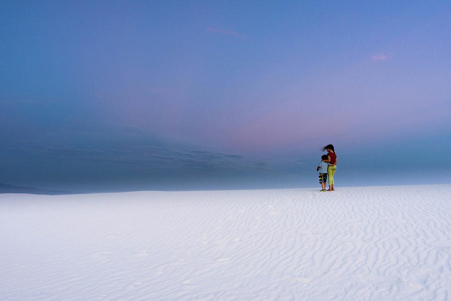 White sands New Mexico at sunset 3 Photograph by Mati Krimerman