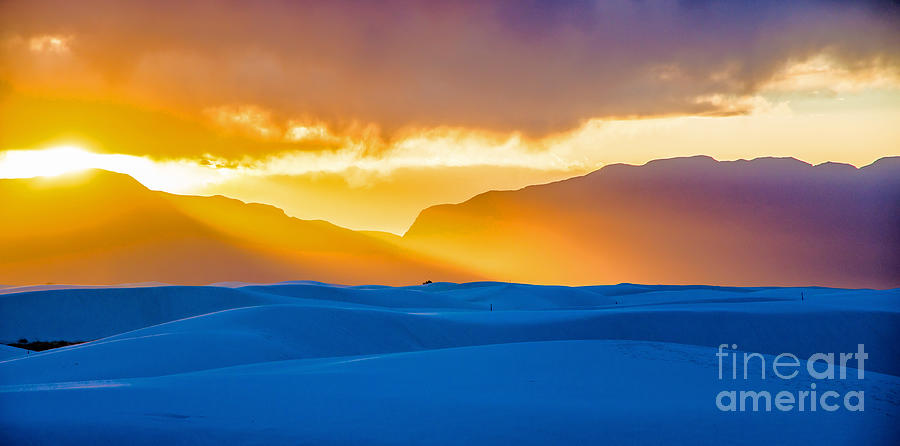 Panoramic White Sands Photograph by Stephen Whalen