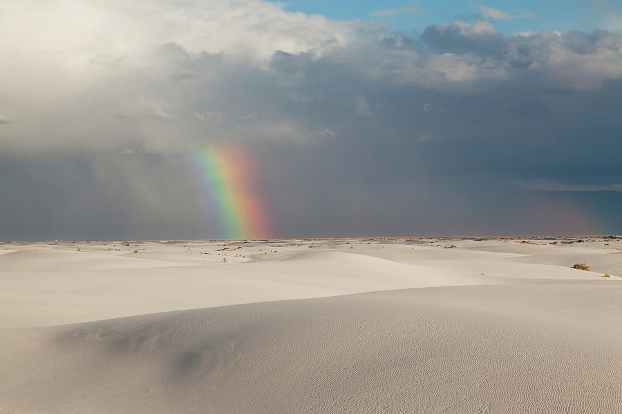 White Sands Rainbow Photograph by Alan Vance Ley