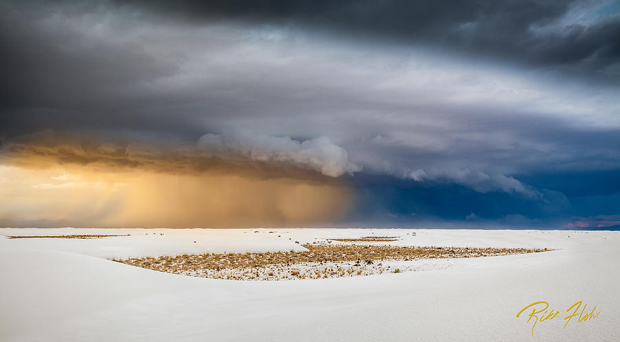 White Sands Storm Photograph by Rikk Flohr