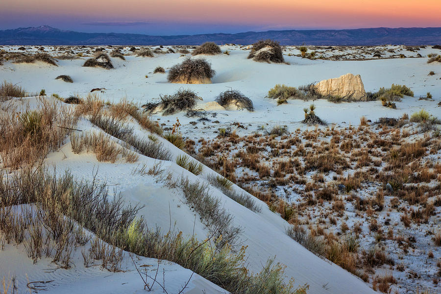 White Sands Sunset 2-14-16 #2 Photograph by Diana Powell