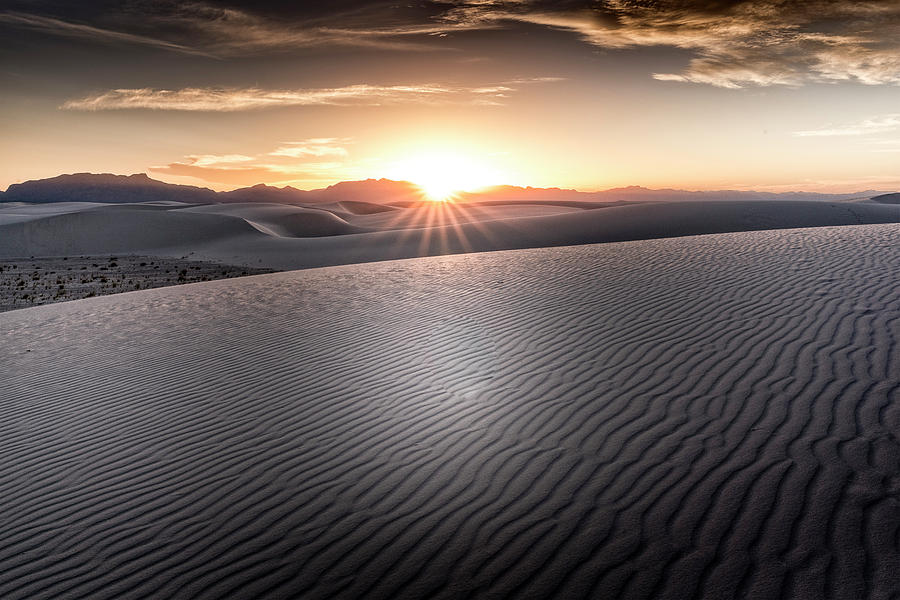 White Sands Sunset Photograph by Dean Ginther