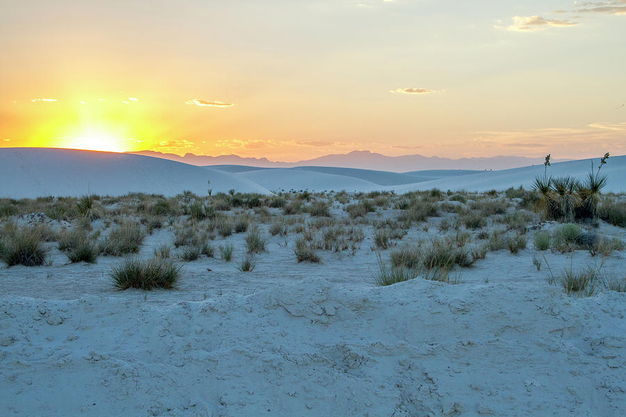 Sunset Photograph - White Sands Sunset by Kevin Deal