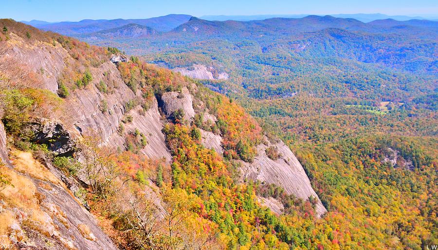 White Side Mountain Fools Rock In Autumn Photograph by Lisa Wooten