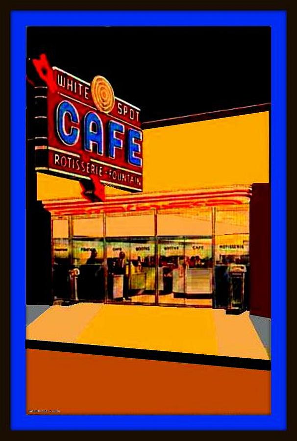 Cafes Mixed Media - White Spot Cafe, Las Vegas Nv, 1950 by Dwight GOSS