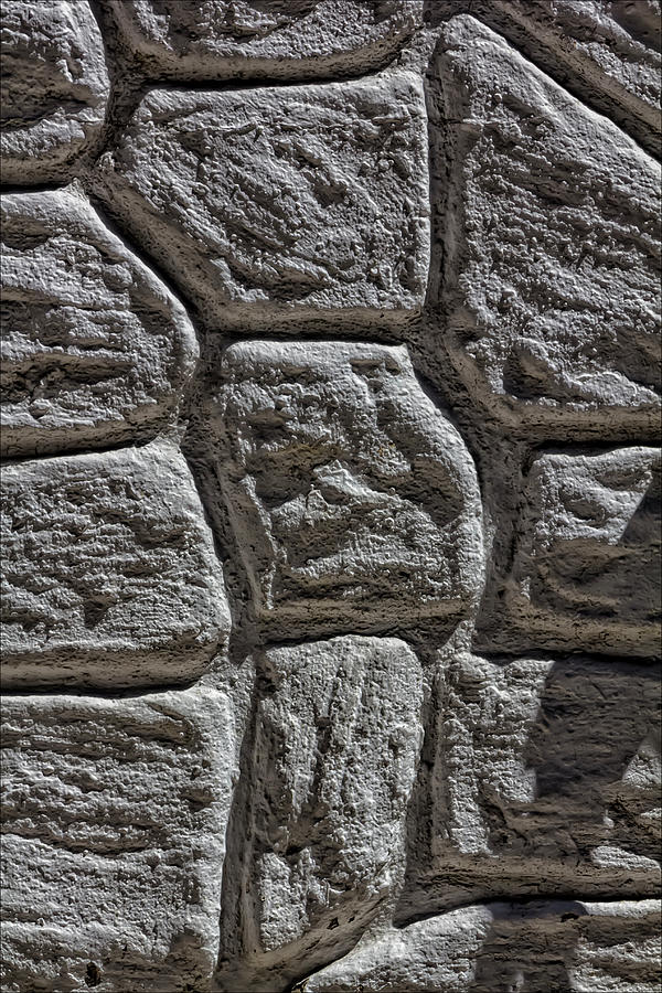 White Stone Wall Photograph by Robert Ullmann