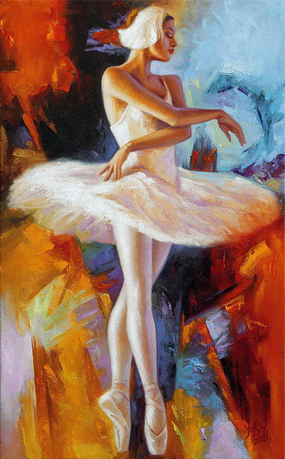 White swan Painting by Yury Fomichev - Fine Art America