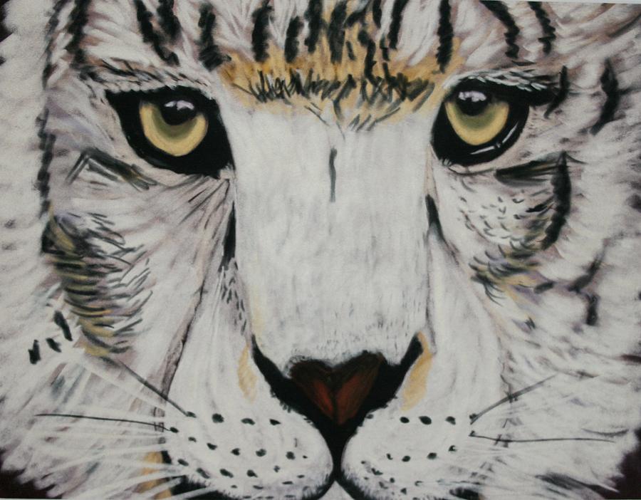 White Tiger Pastel by Michele Turney