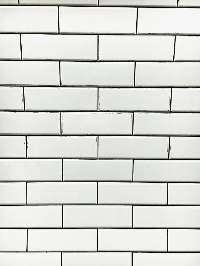 White tiles background Photograph by Tom Gowanlock - Fine Art America