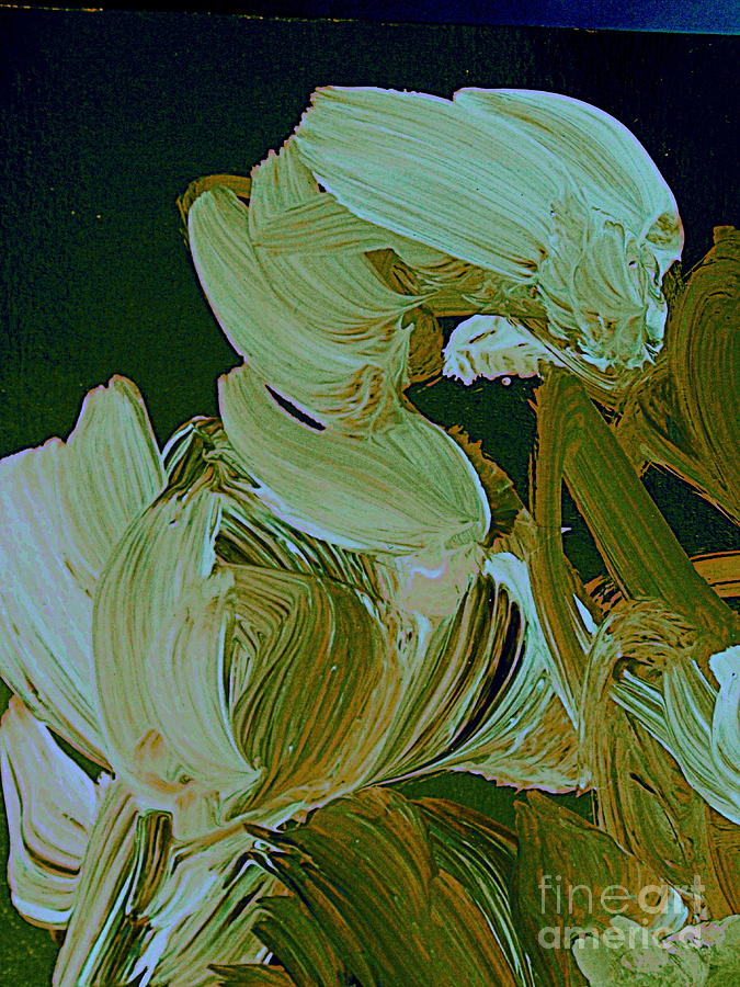 White Tulips Painting by Nancy Kane Chapman