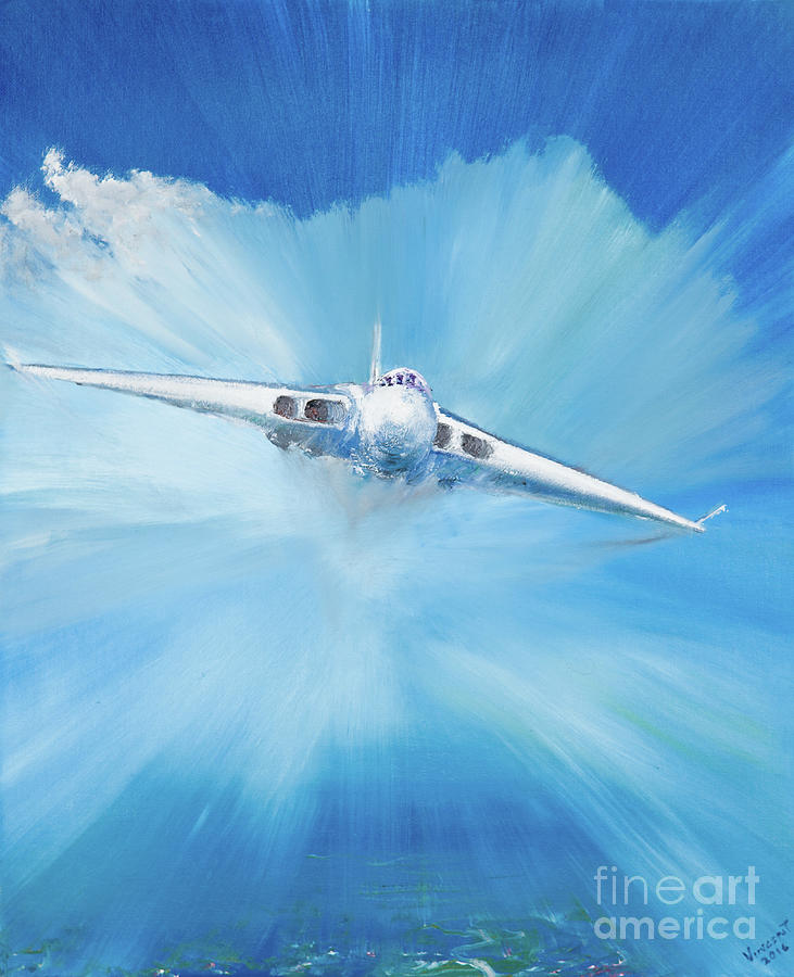 Jet Painting - White Vulcan by Vincent Alexander Booth