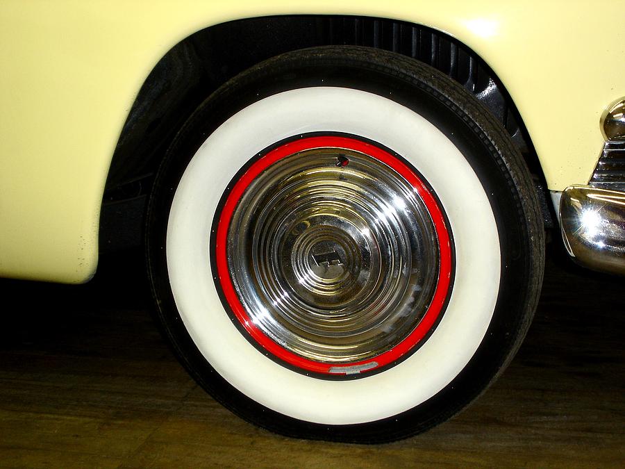 White Walls - Yellow Woody Vintage Auto Photograph by Margie Avellino