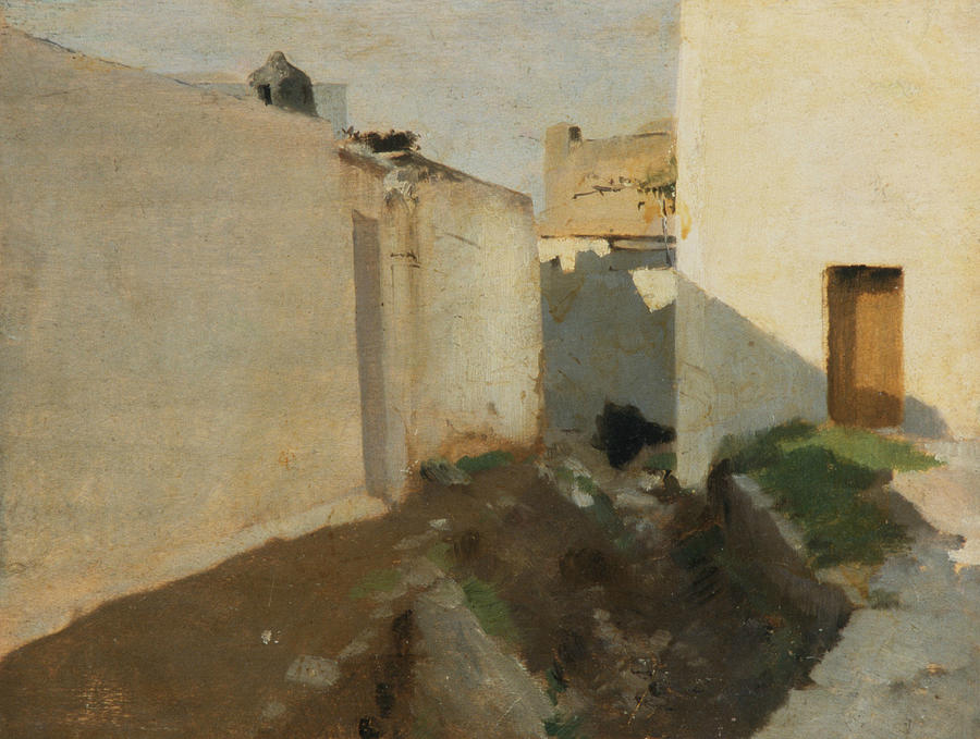 White Walls in Sunlight, Morocco Painting by John Singer Sargent