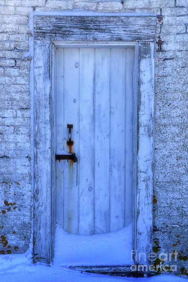 White Winter Doorway Photograph by Elizabeth Dow