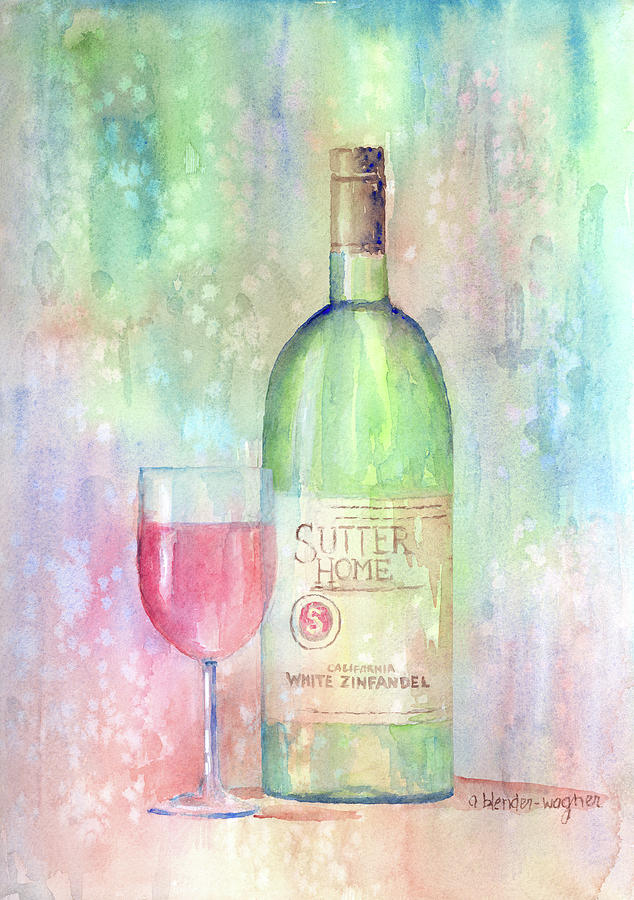 White Zinfandel Painting by Arline Wagner