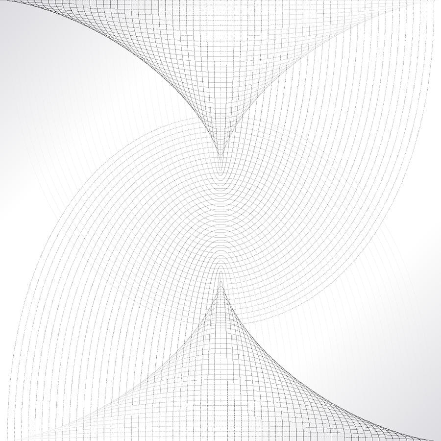 Abstract Digital Art - White.25 by Gareth Lewis