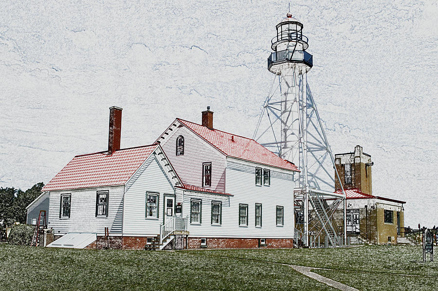 Whitefish Point Light Station UP Michigan PA Photograph by Thomas Woolworth