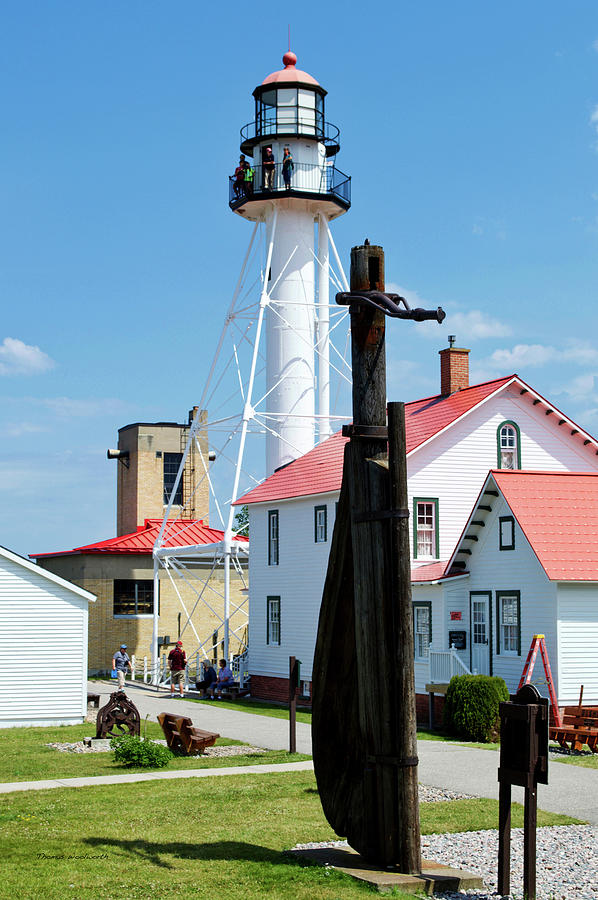 Whitefish Point Light Station UP Michigan Vertical 03 Photograph by Thomas Woolworth