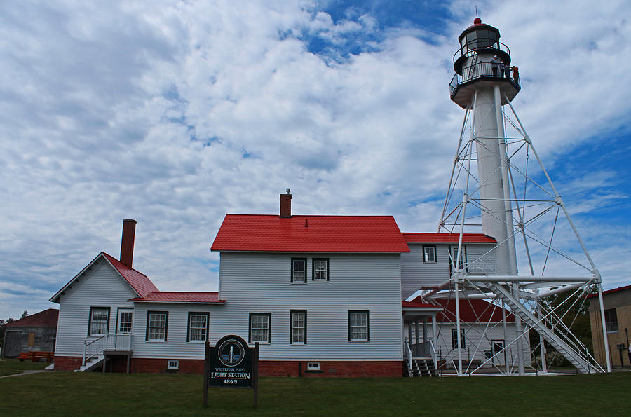 Whitefish Point Lighthouse I Photograph by Michiale Schneider